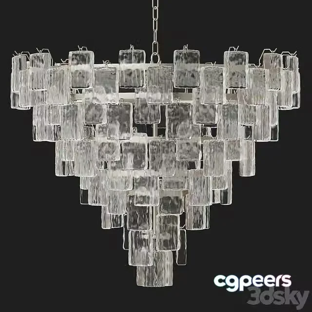 3ds Max Free – Il Paralume Marina VENETIAN GLASS CHANDELIER