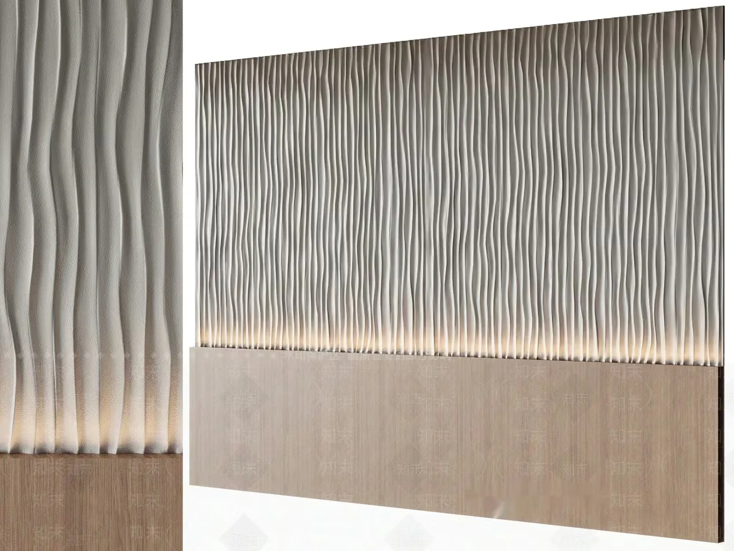 Modern Wall Design 3D Model – 9349 – VRAY Render