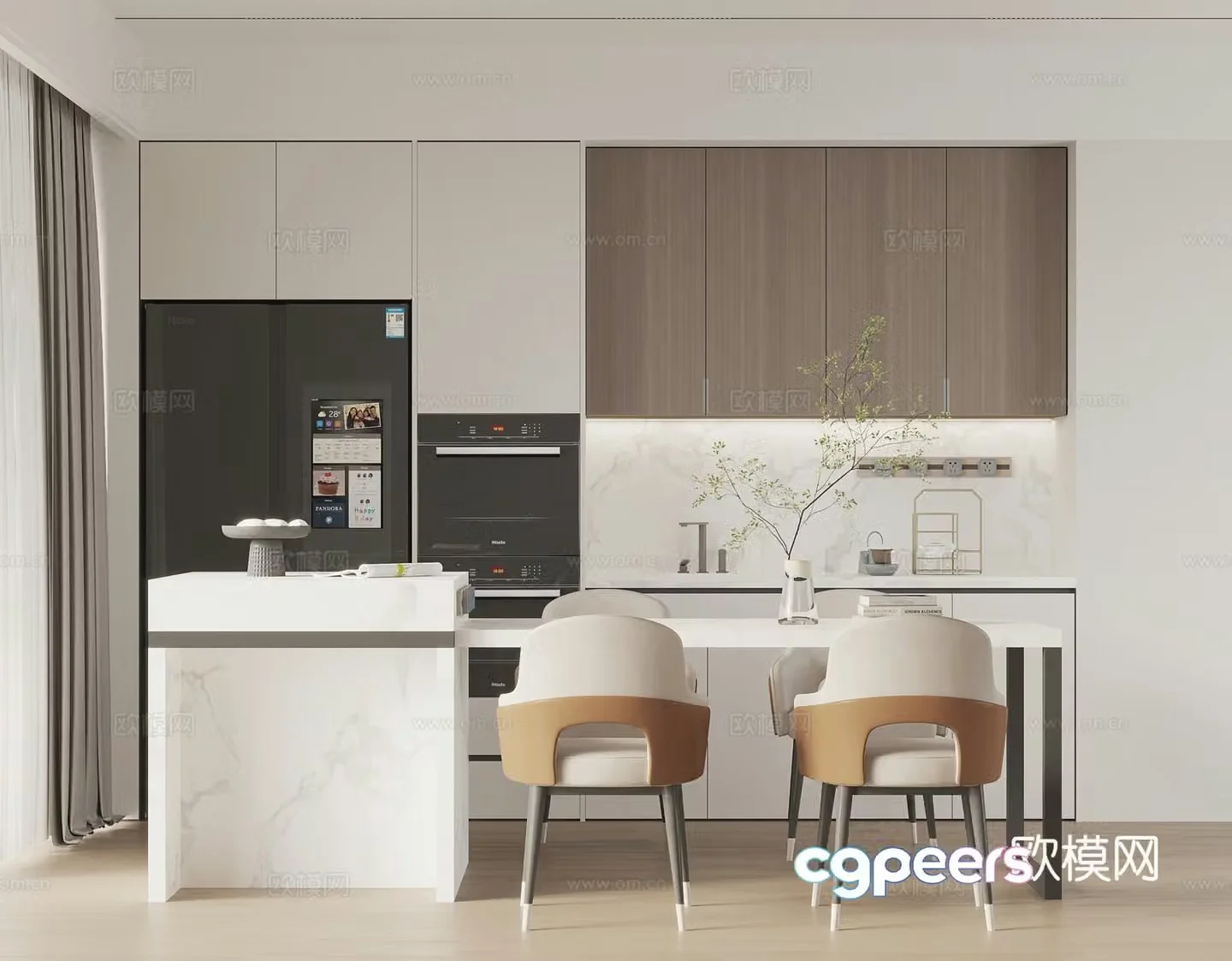 Modern restaurant 3d model