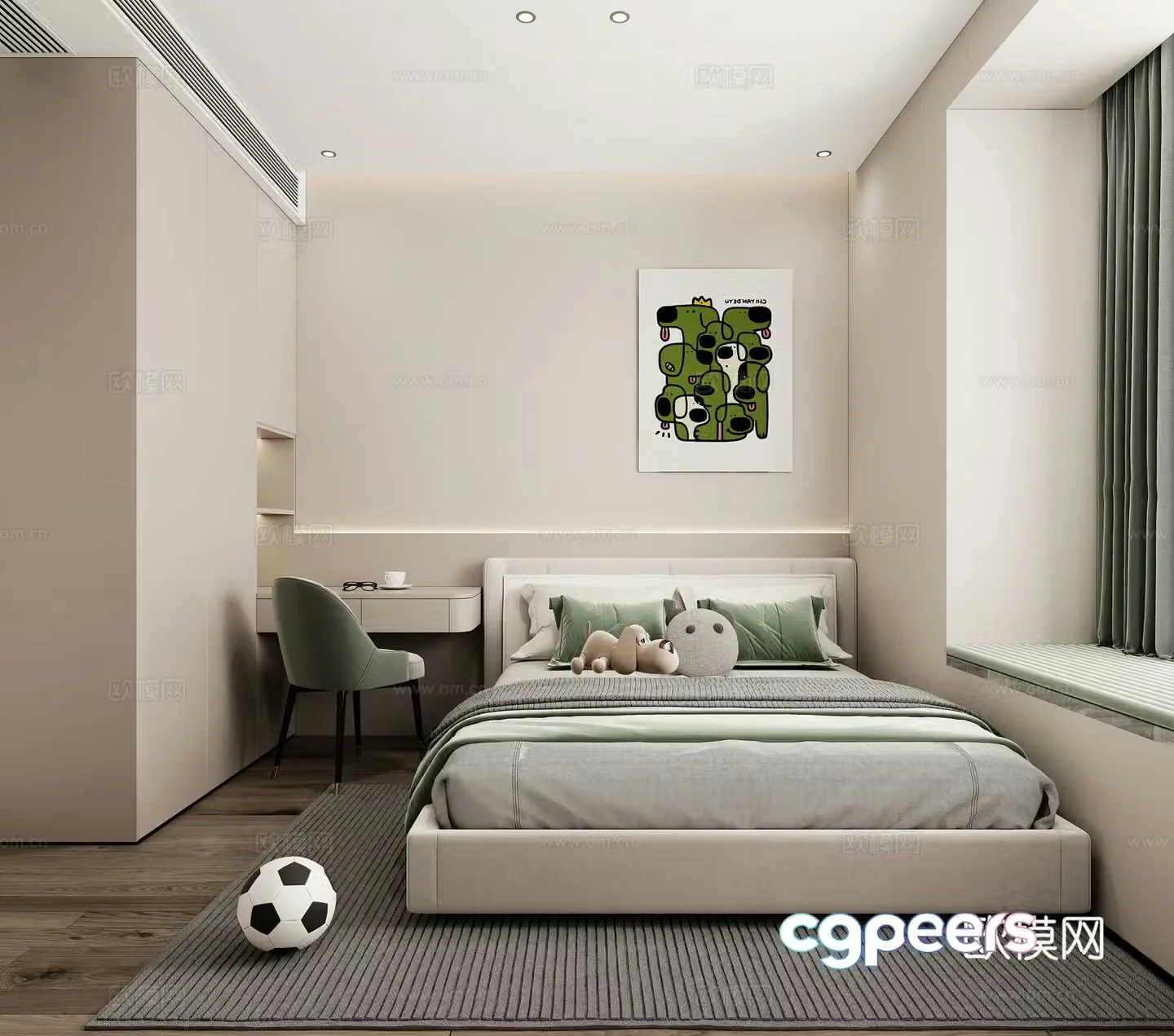 Modern bedroom 3d model