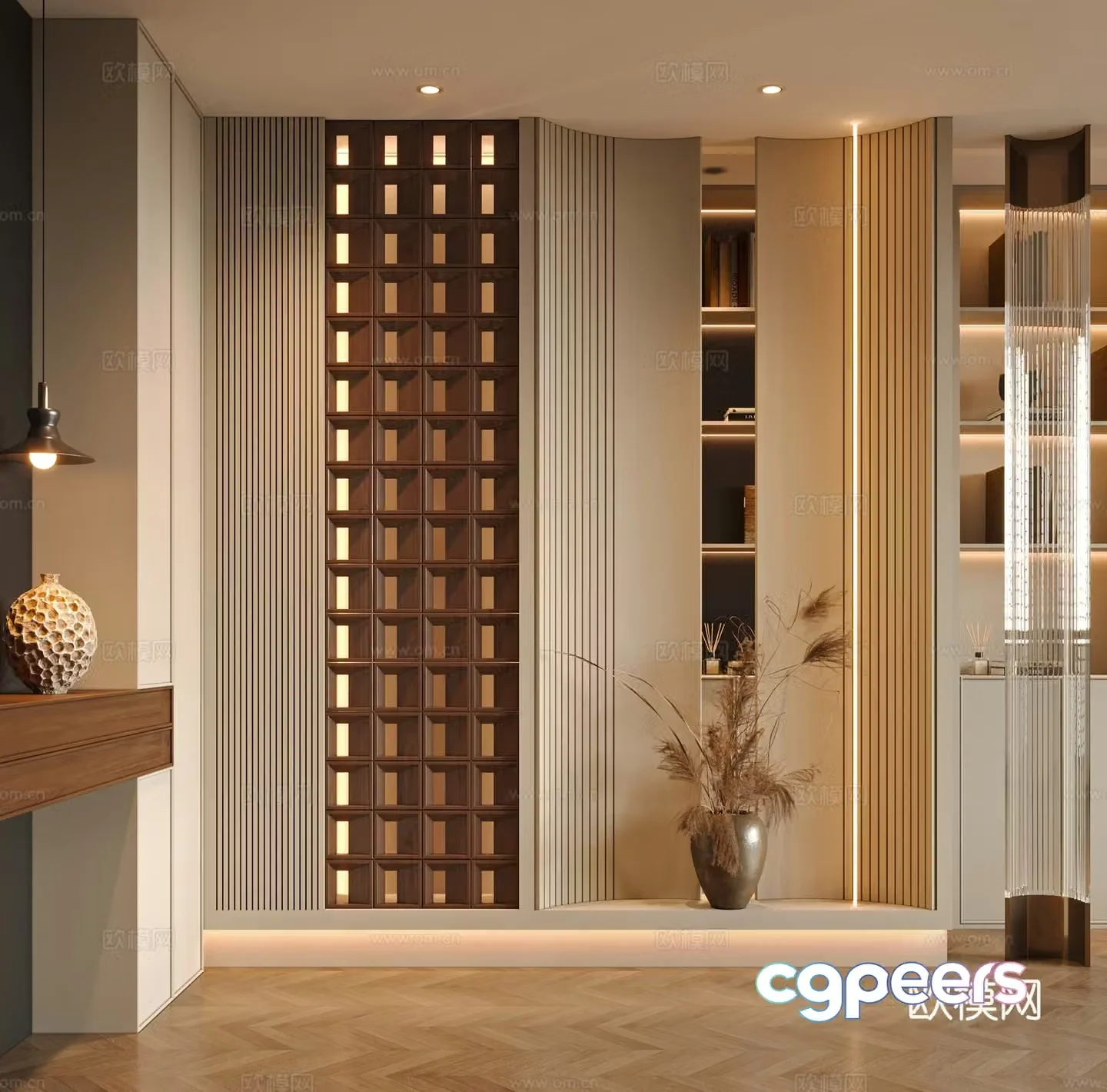 Middle-aged style entrance 3D model