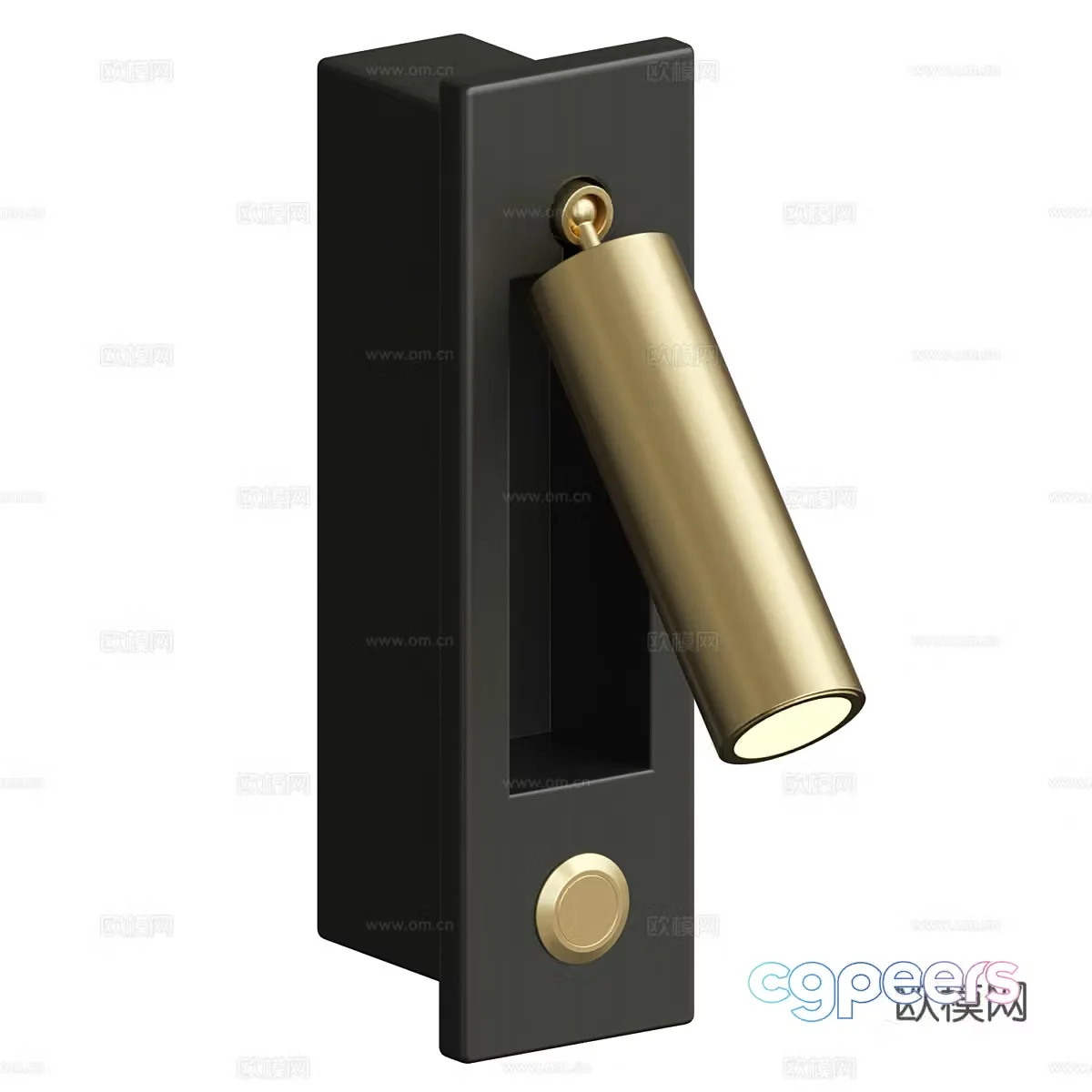 Gold Light Fixture 3D Model – 1911 – VRAY Render