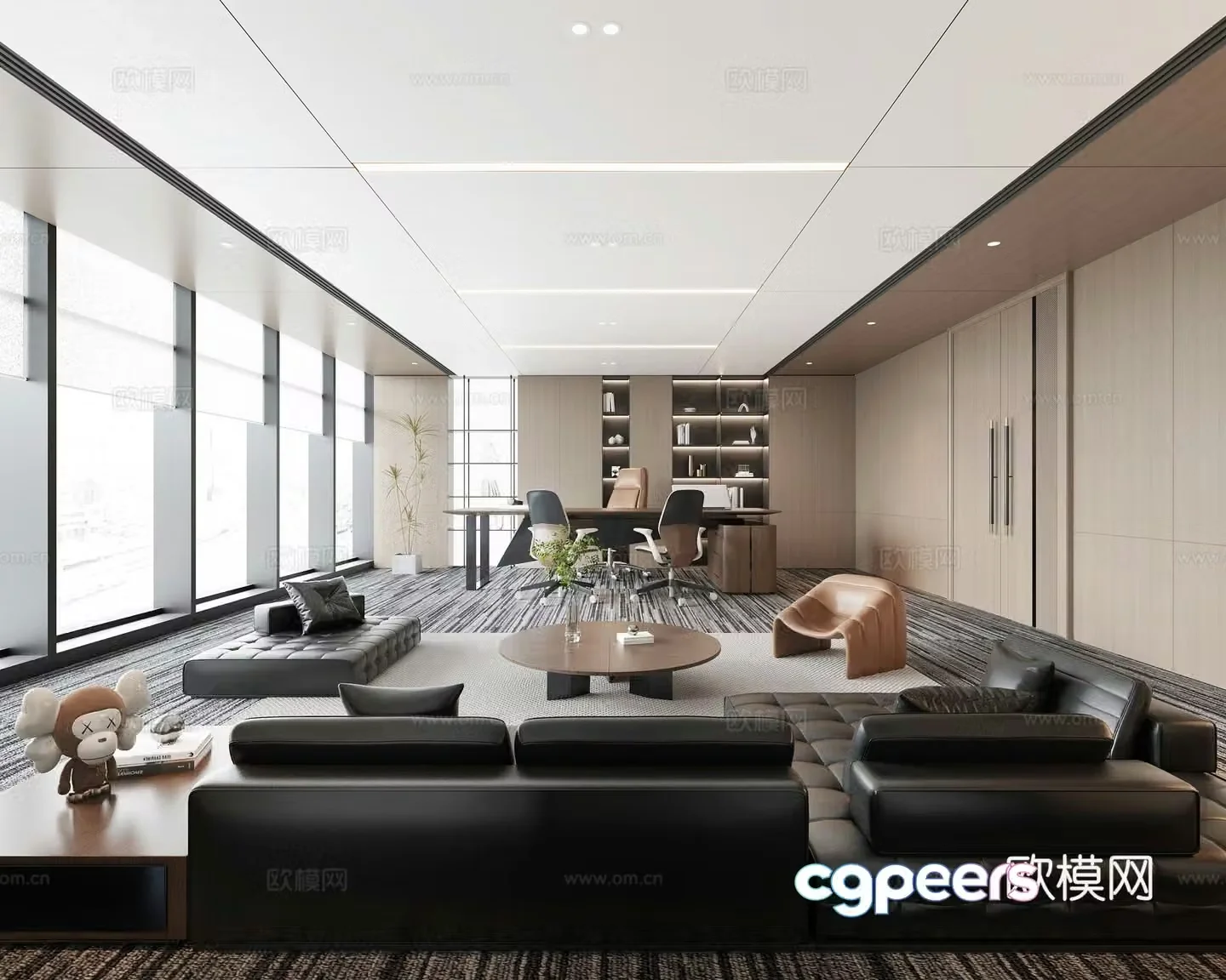 Modern office 3d model