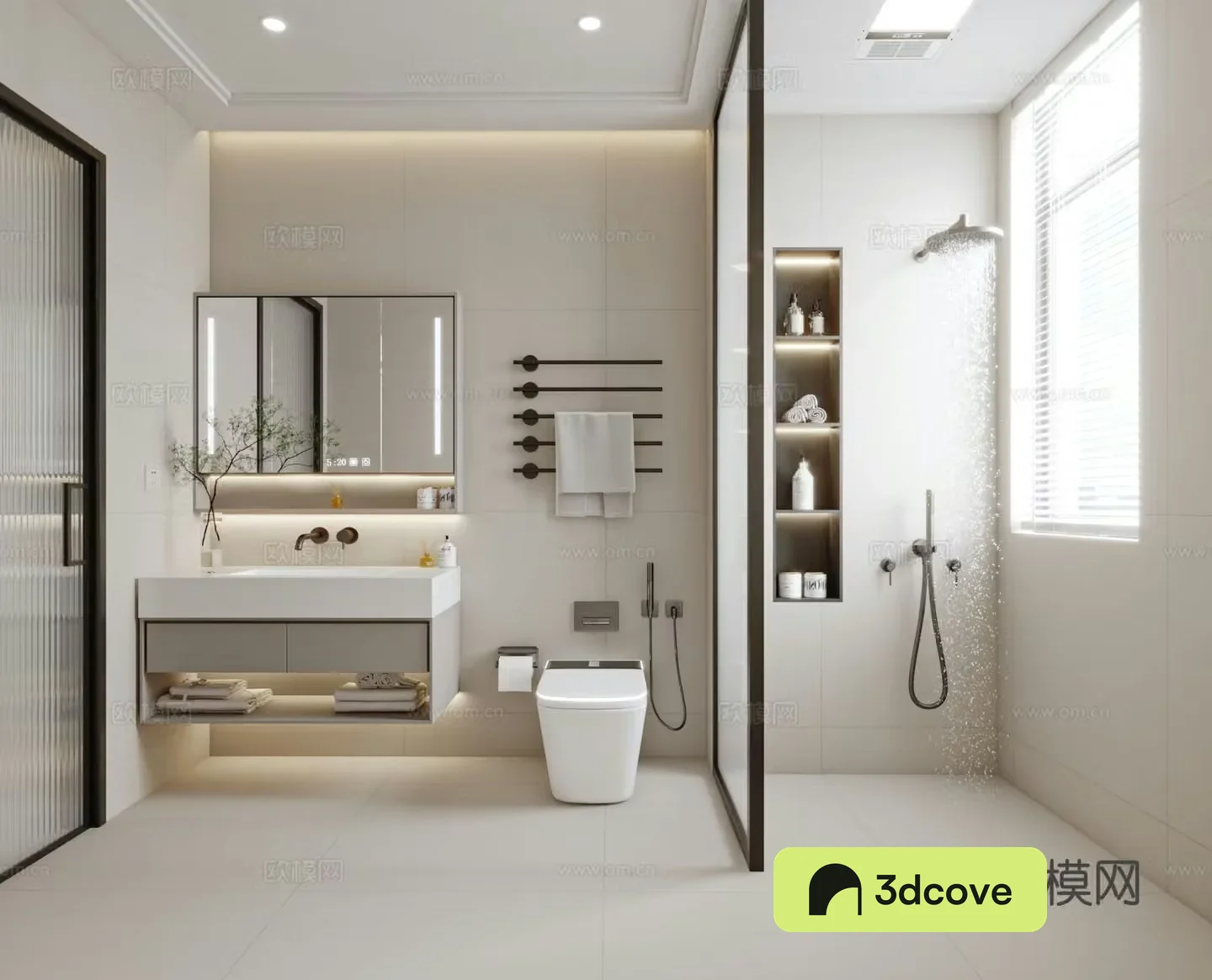 Modern bathroom cream bathroom