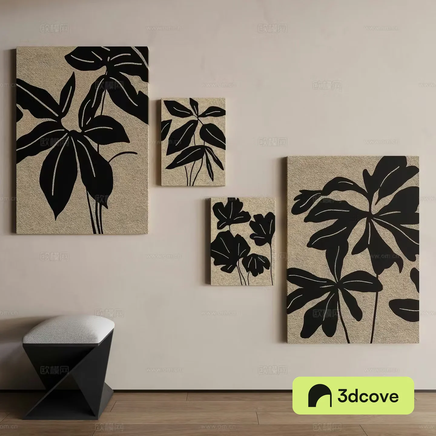 Modern texture painting decorative painting
