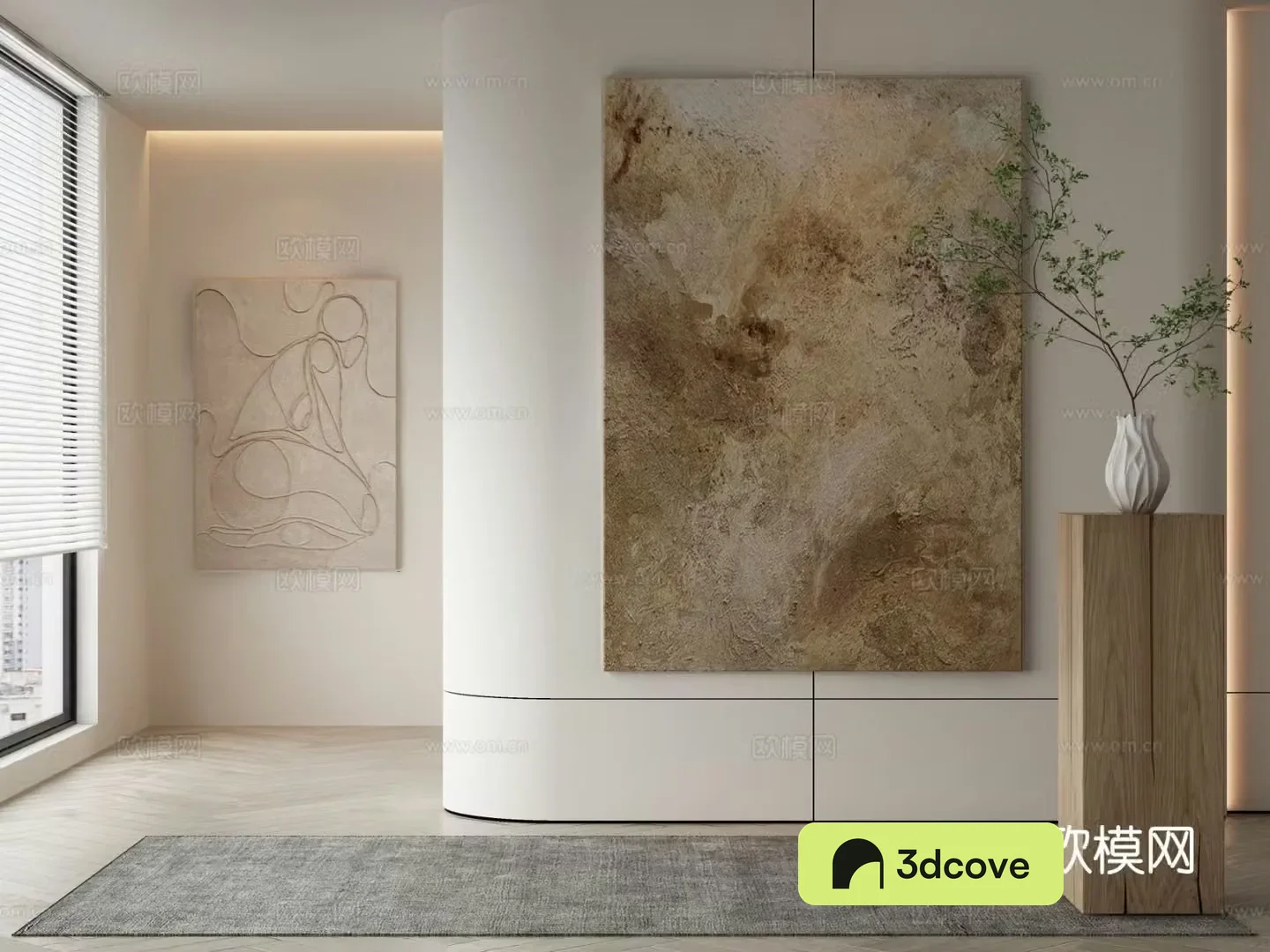 Modern texture painting decorative painting