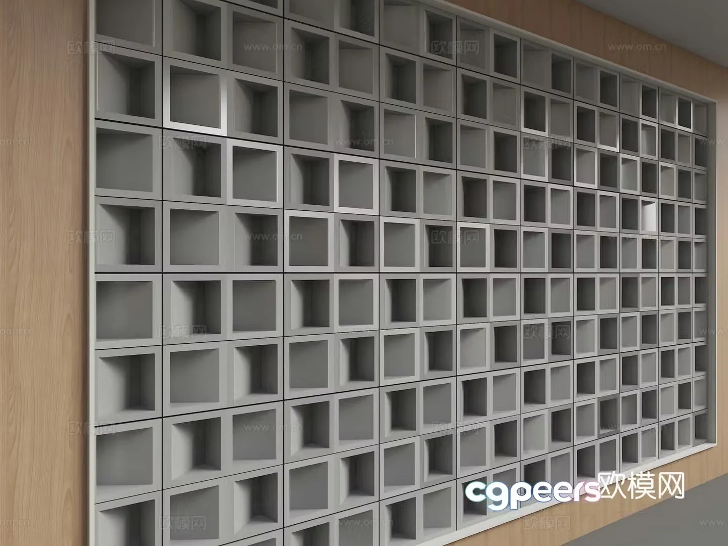 Modern background wall 3d model