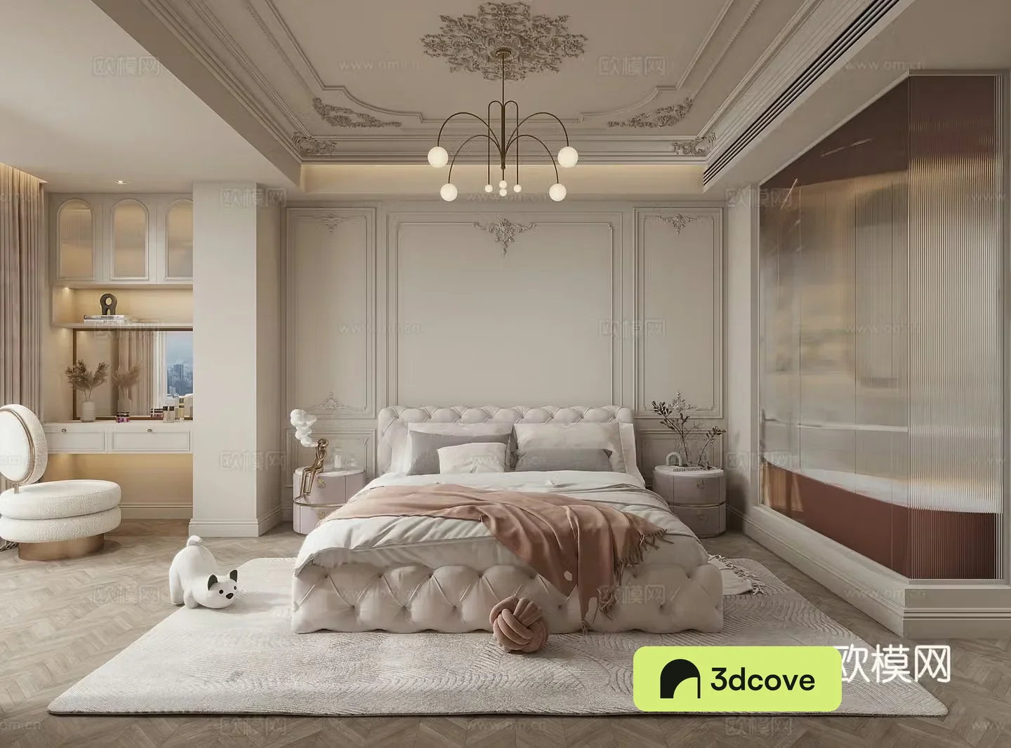 American bedroom French bedroom