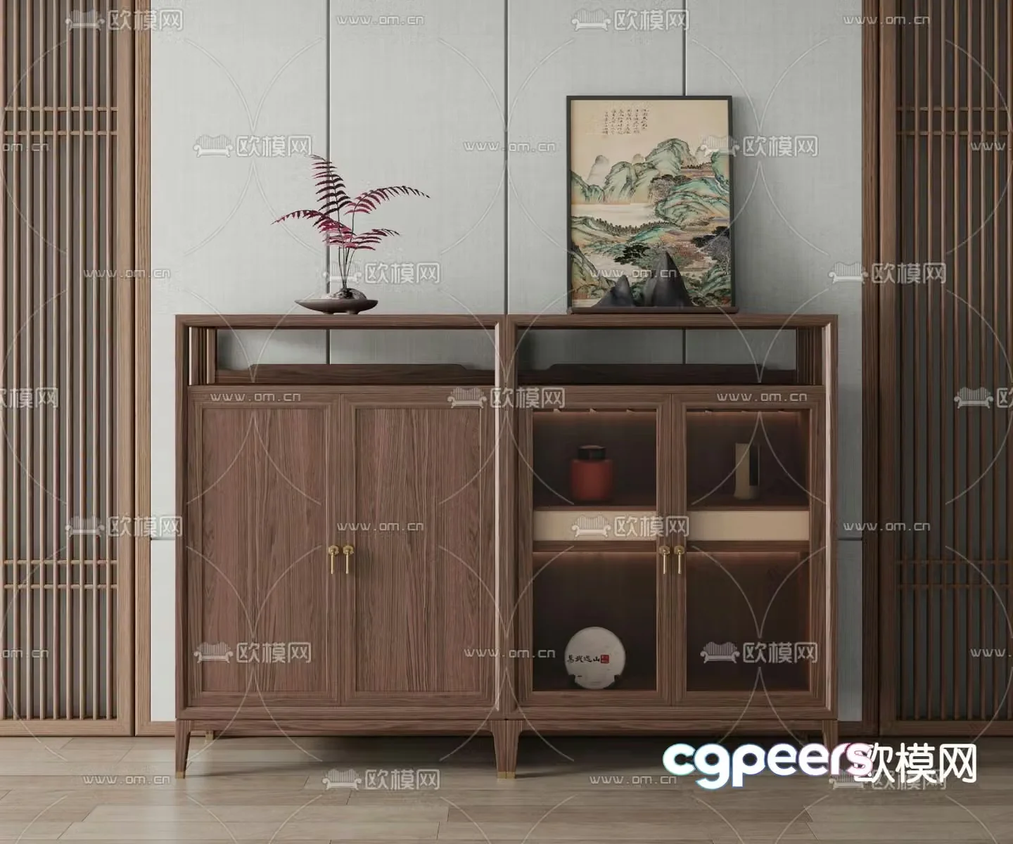 New Chinese sideboard 3d model