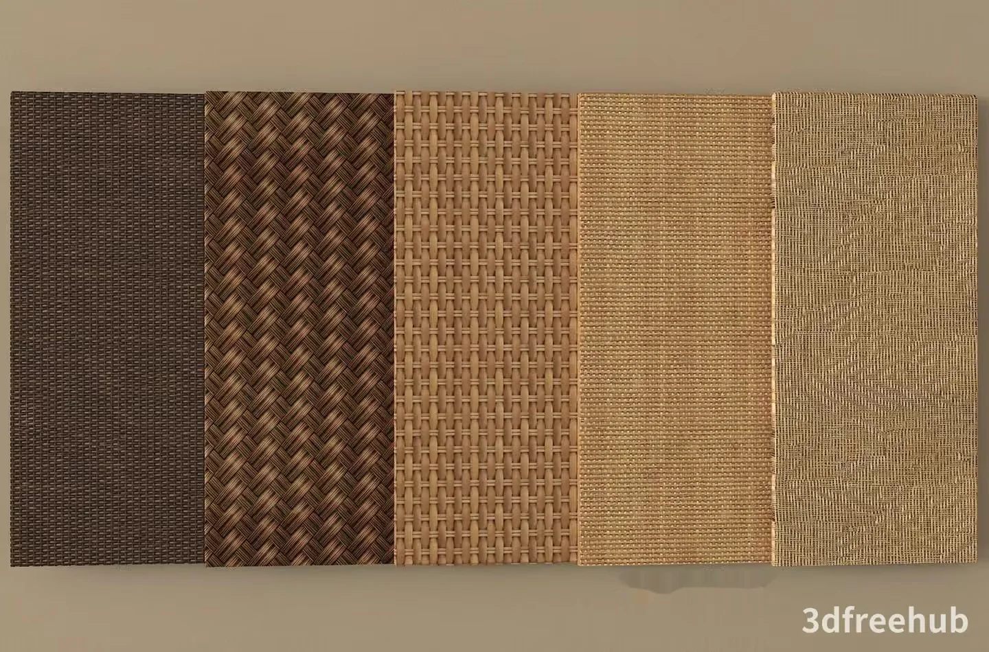 Textured Woven Fabric 3D Model – 22420 – VRAY Render