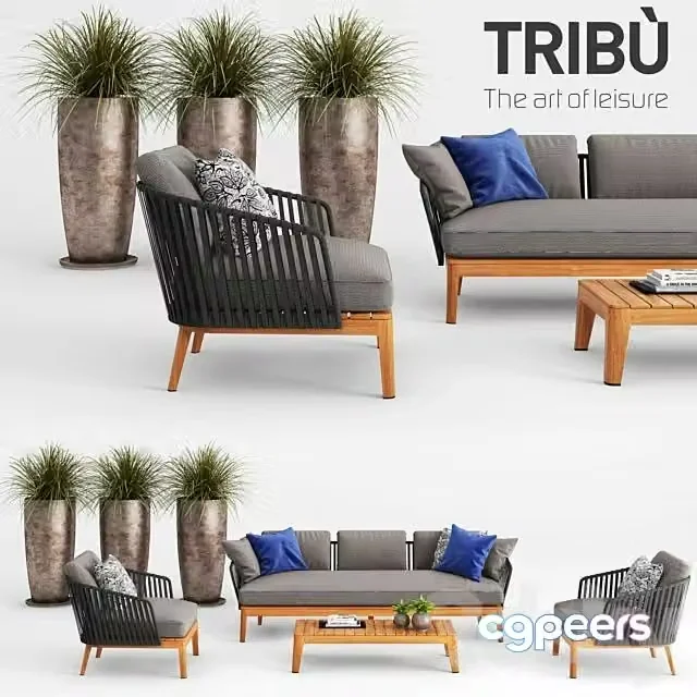 3ds Max Free – TRIBU MOOD SOFA & CLUB CHAIR