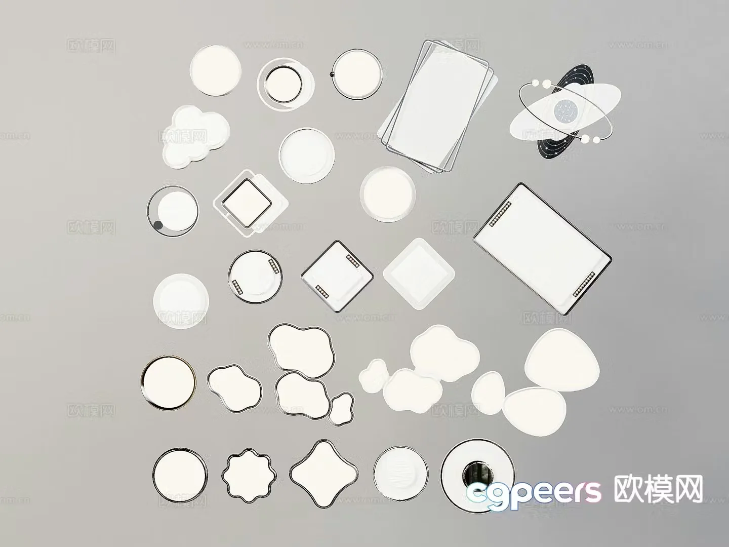 Special-shaped ceiling lamp bedroom lamp living room lamp 3D model