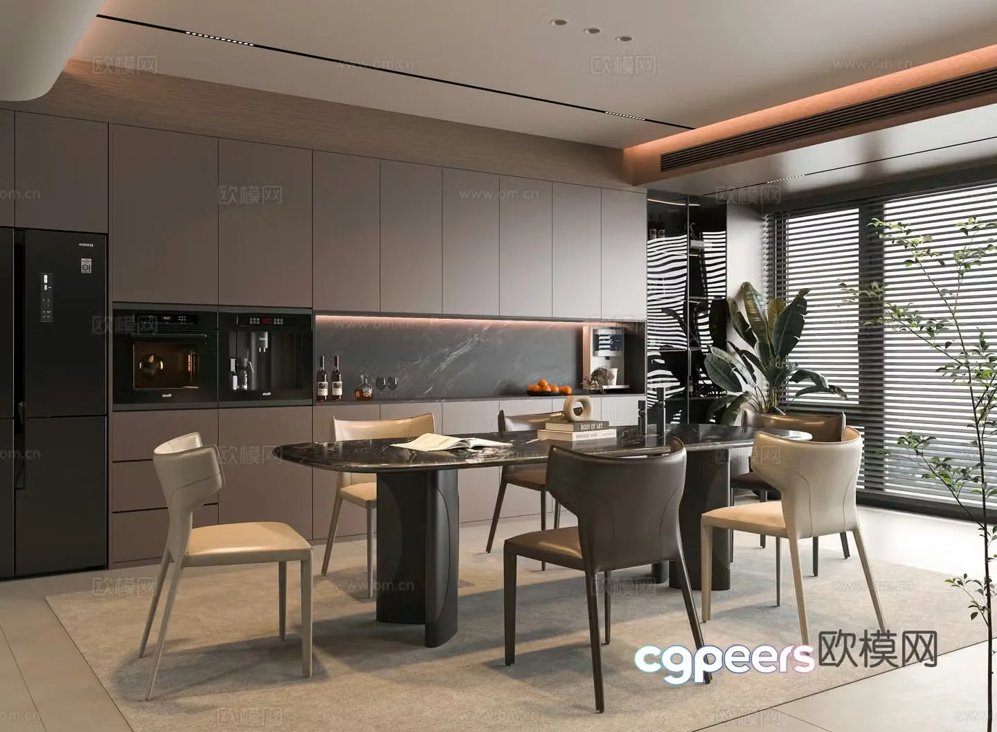 Italian restaurant 3d model