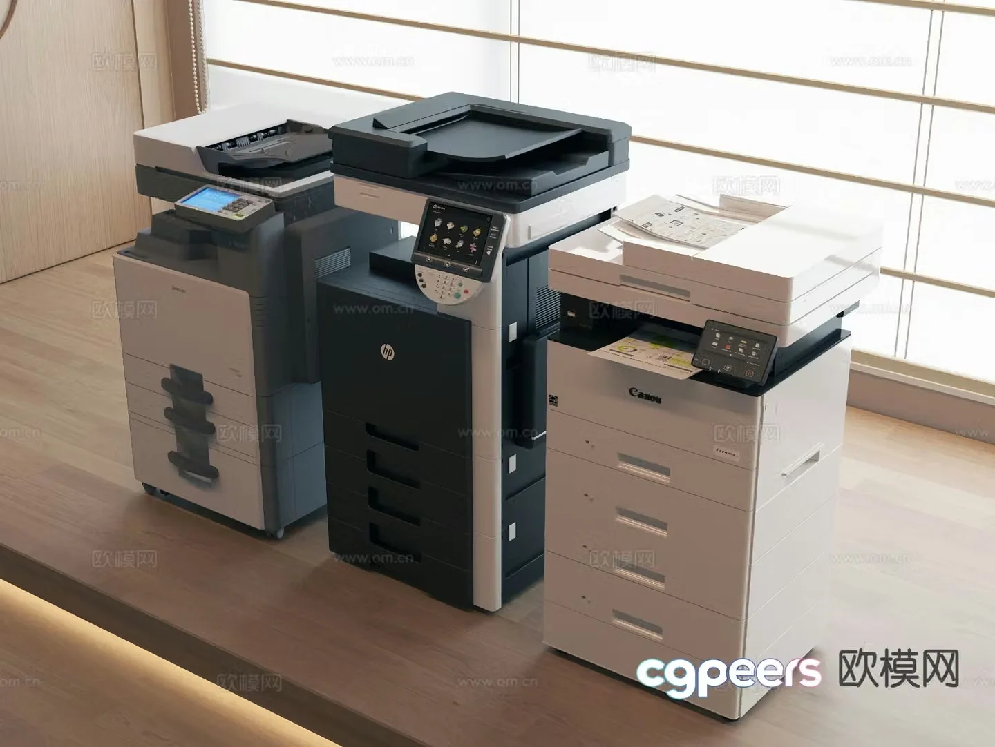 printer copier scanner 3d model
