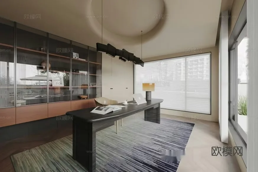 Modern Office Space 3D Model – 15049 – CORONA Render