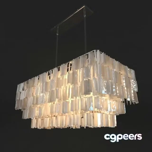 3ds Max Free – hanging Capiz Chandelier