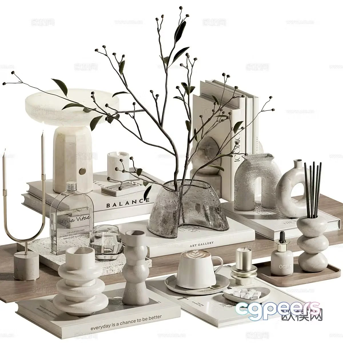New Chinese jewelry ornament combination 3D model