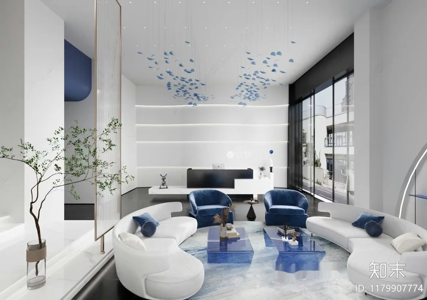 Modern Living Room 3D Model – 17160 – VRAY Render