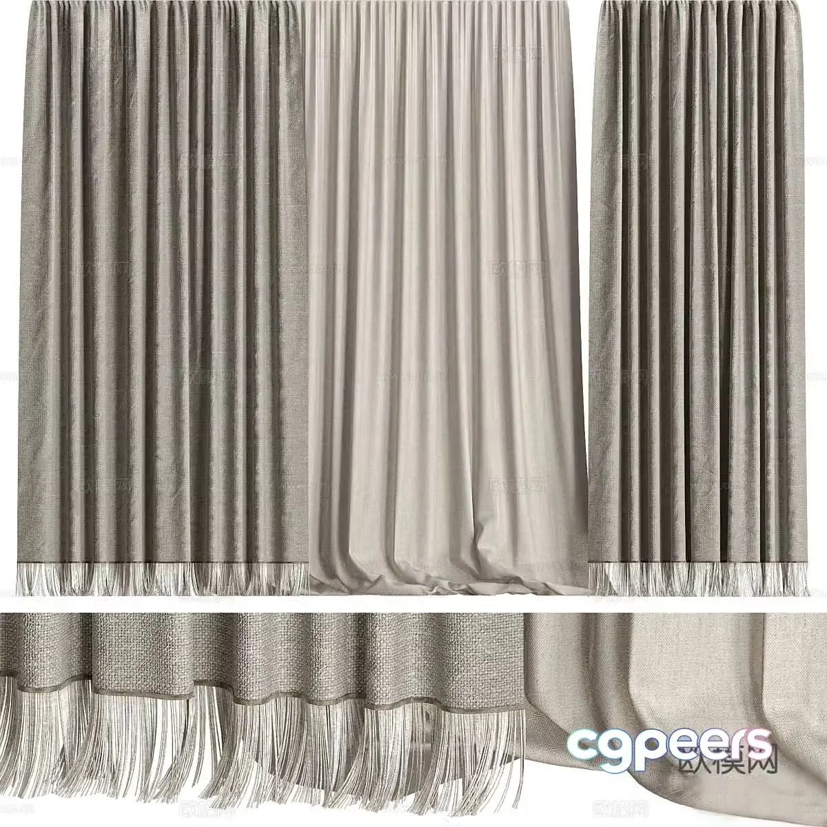 Curtain 3d model