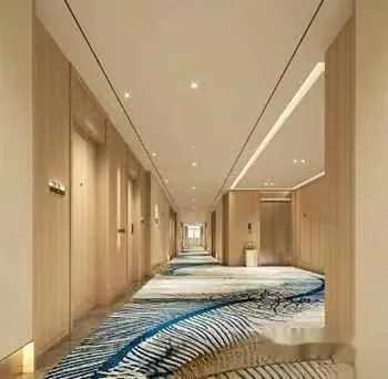 Long Blue And White Hallway 3D Model – 12998 – VRAY Render