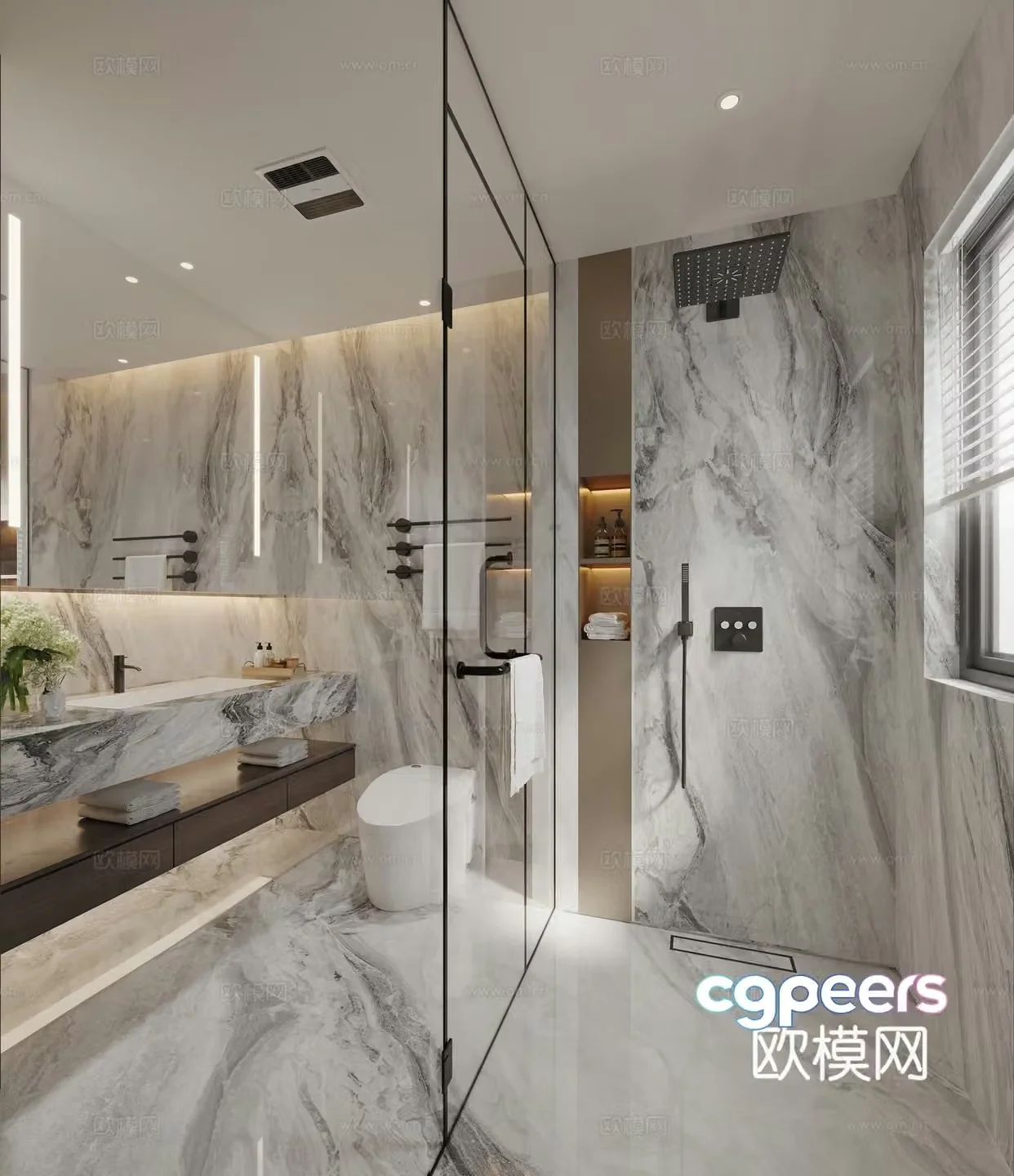 Modern bathroom 3d model