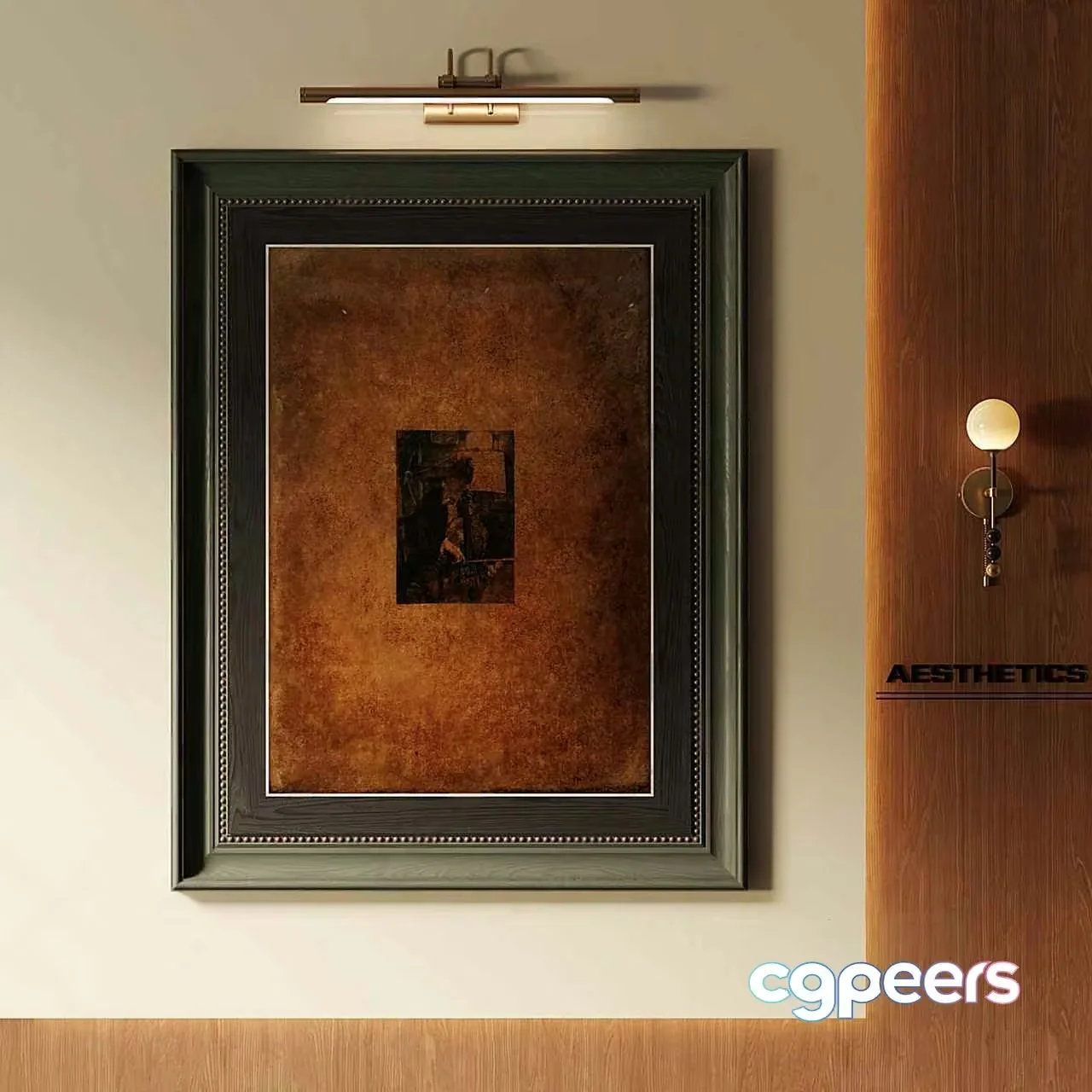 Aesthetics Wall Light 3D Model – 966 – VRAY Render