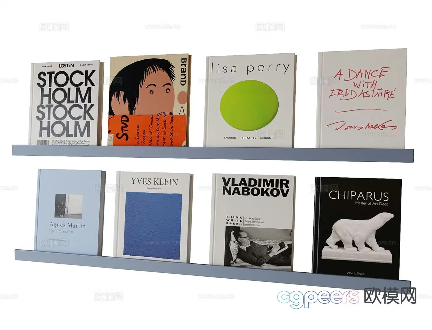 modern book book magazine 3d model