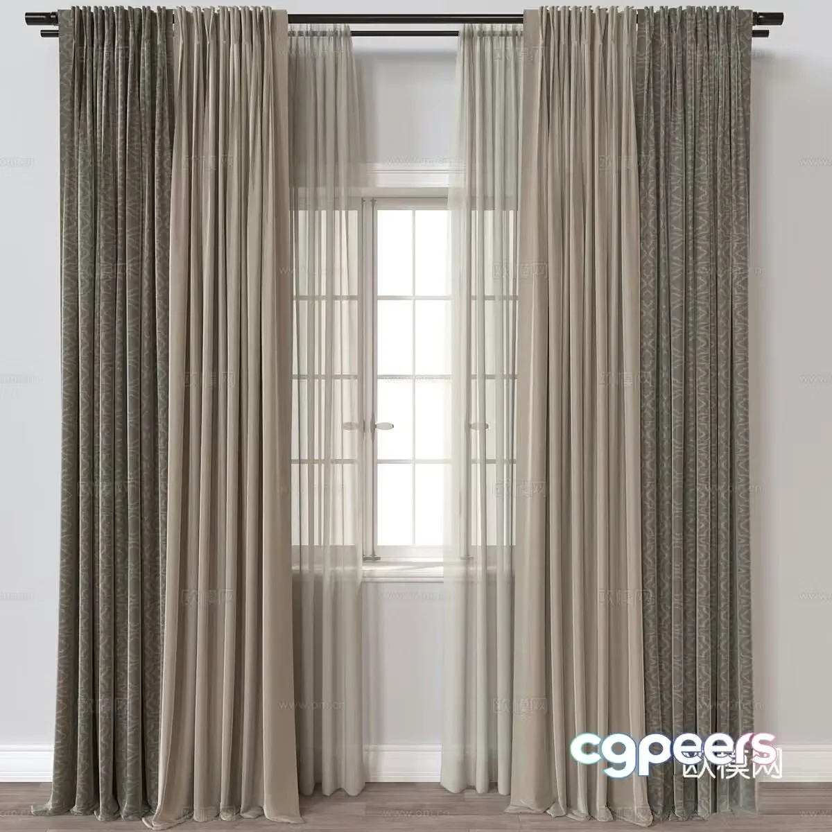 Curtain 3d model