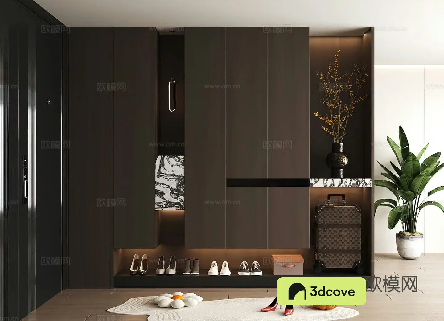 Shoe cabinet design shoe cabinet partition shoe cabinet porch shoe cabinet rendering