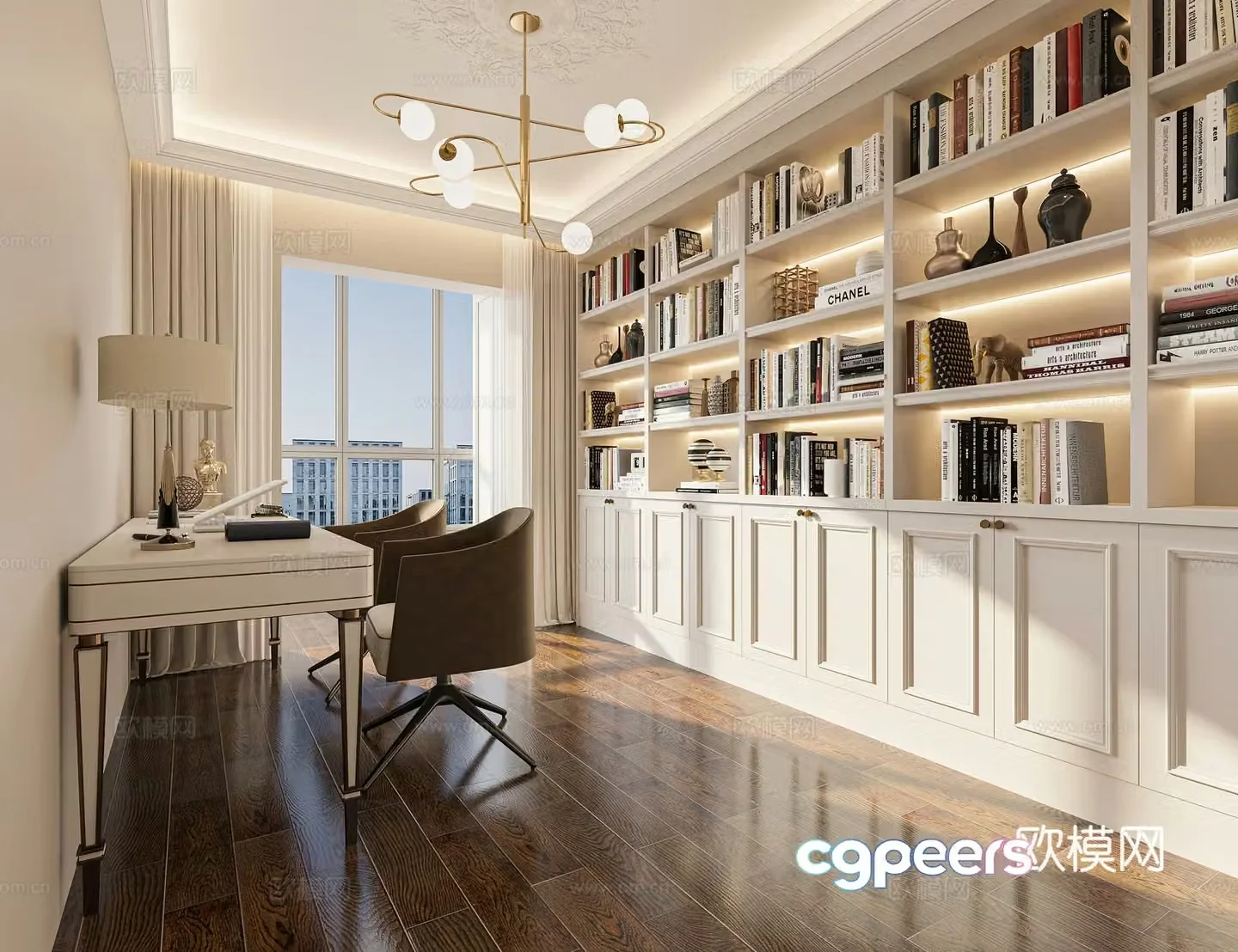American study 3D model