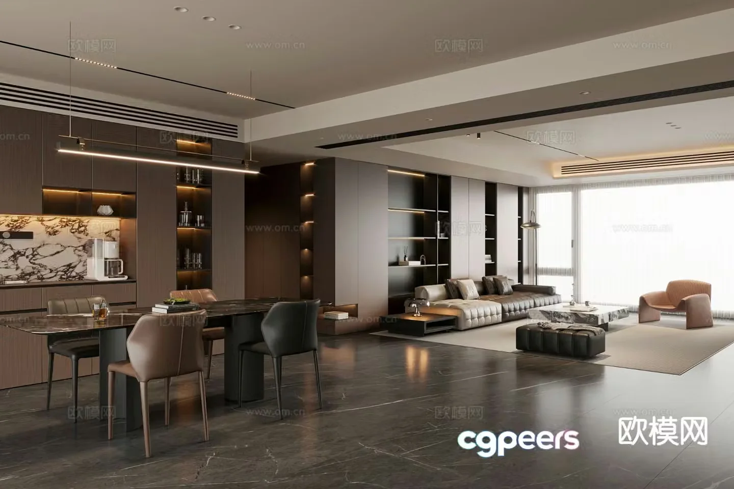 Italian restaurant 3d model
