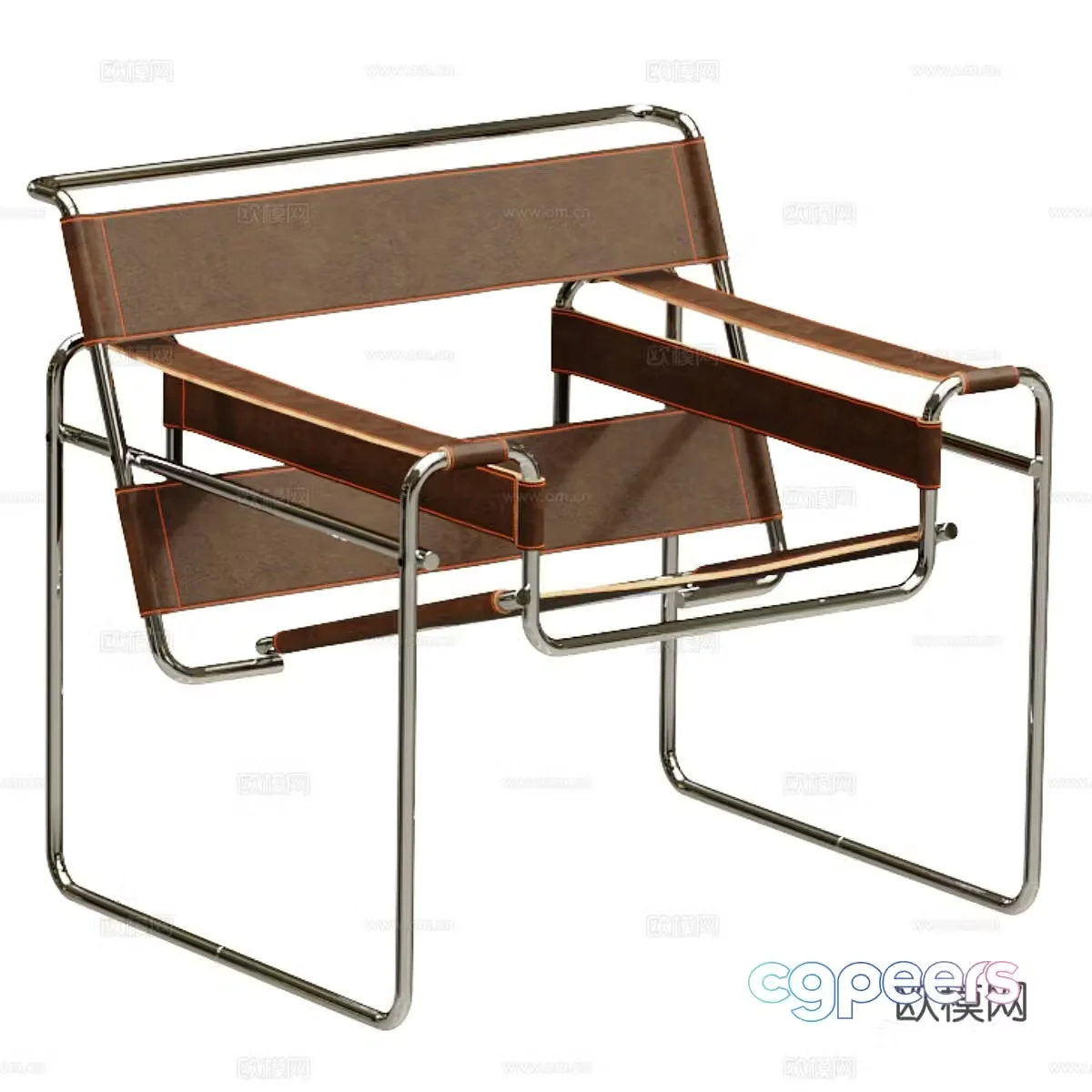 Modern Italian Wassily Chair 3D Model