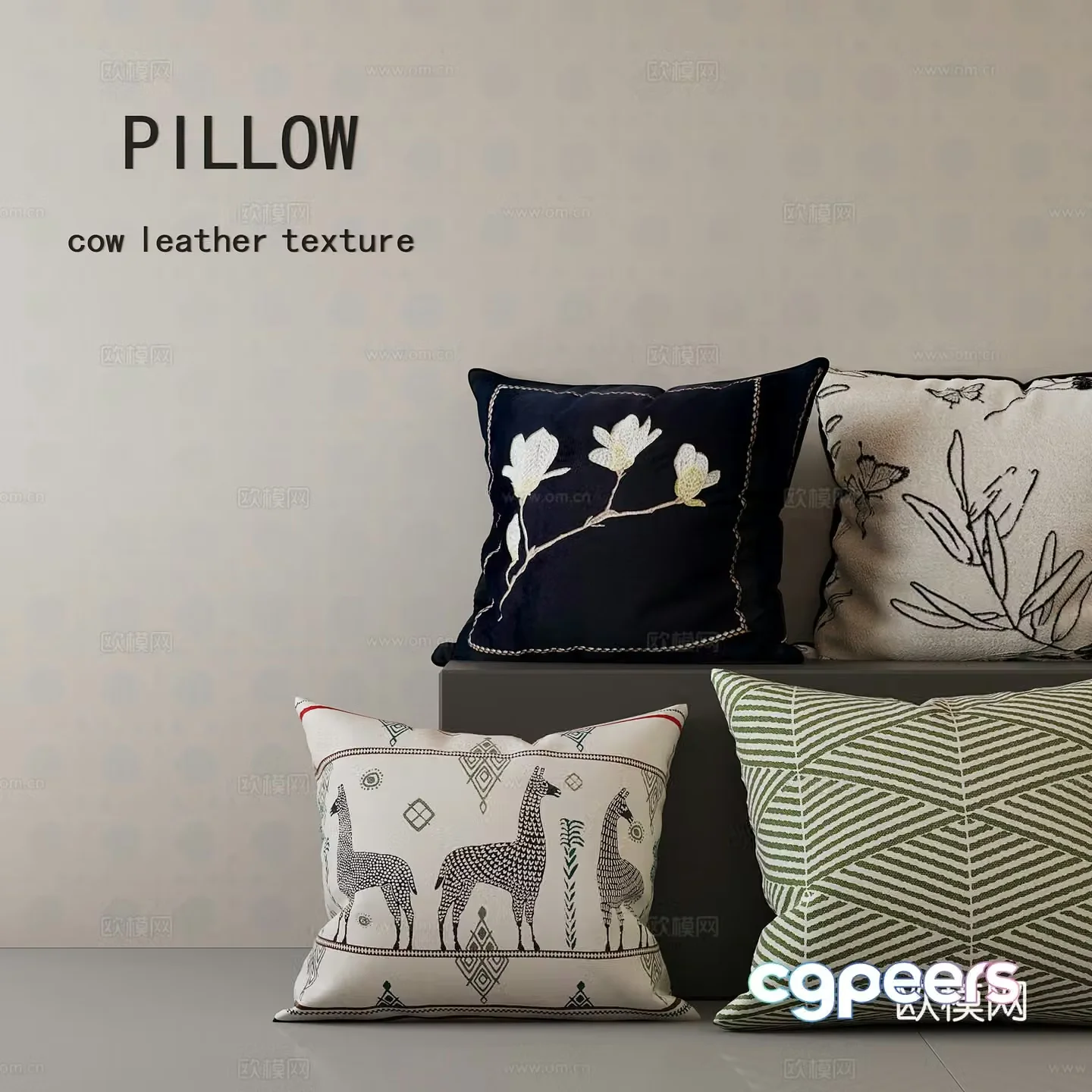 Pillow French pillow 3D model
