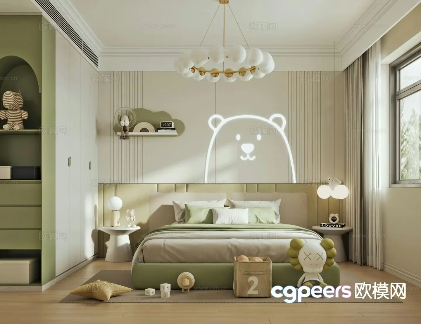French style children’s room children’s room 3d model
