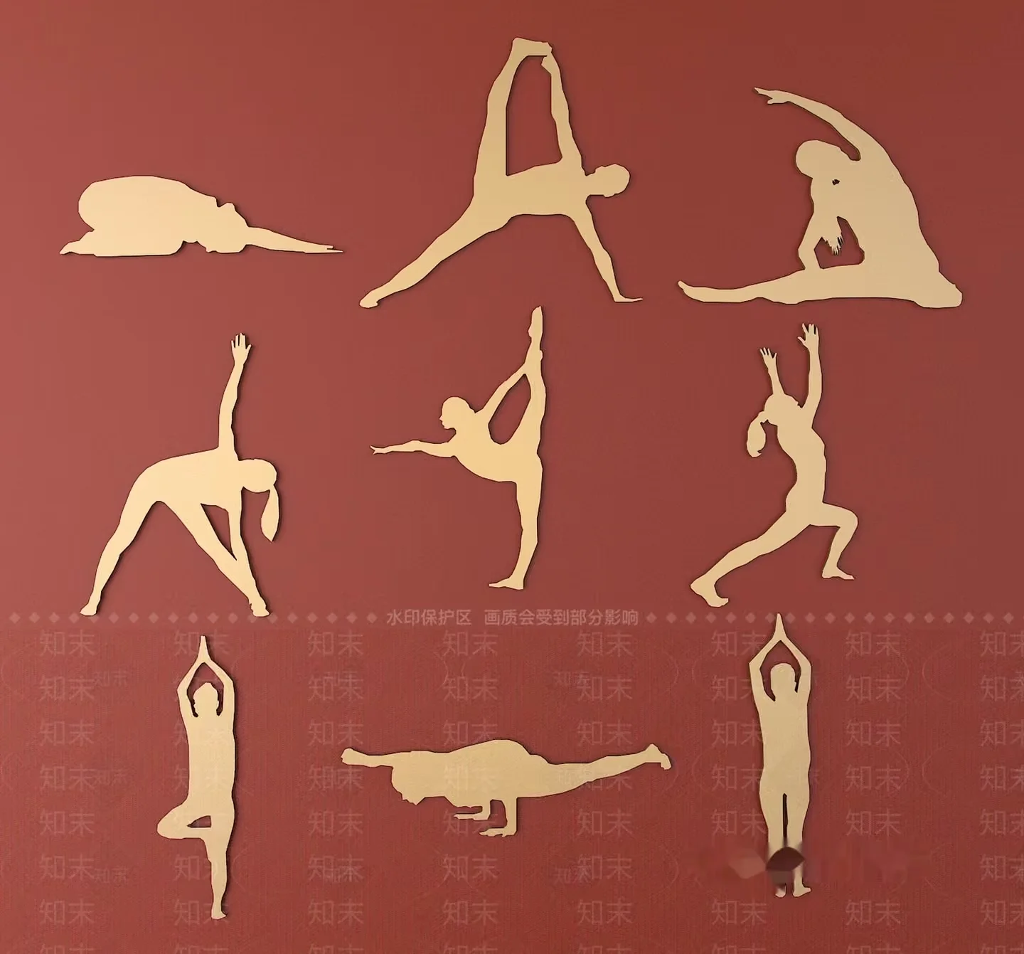 Yoga Poses 3D Model – 15481 – VRAY Render