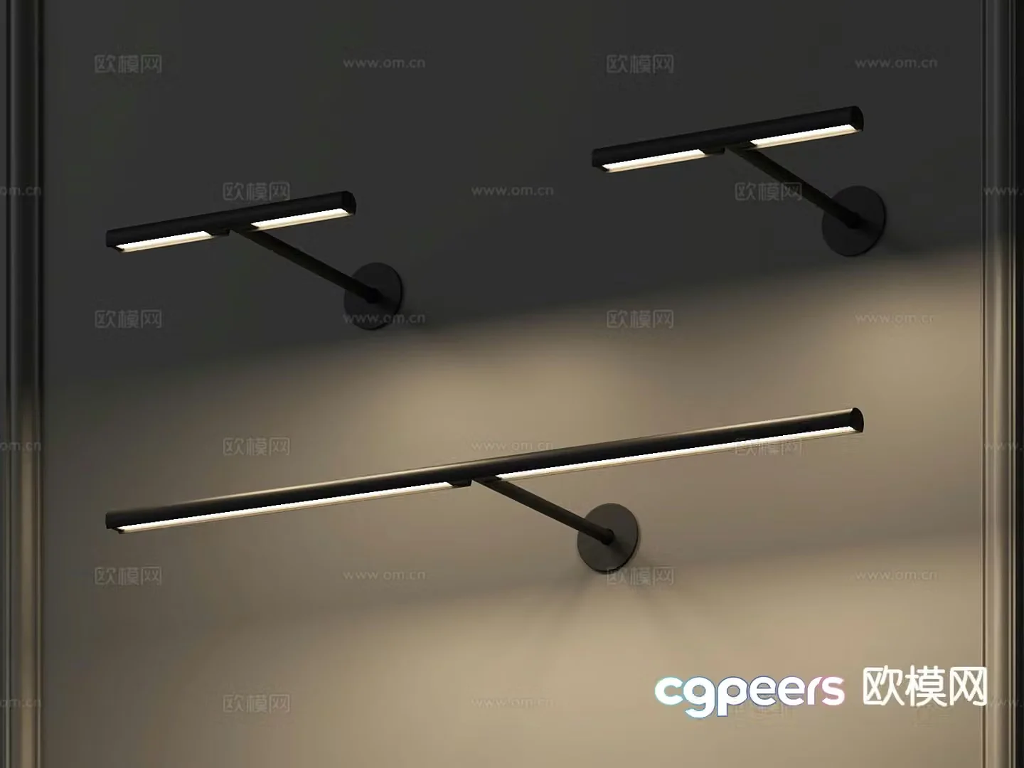 Modern wall light metal wall light 3d model