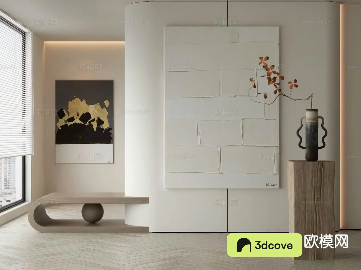Wabi-sabi art painting texture painting decorative painting