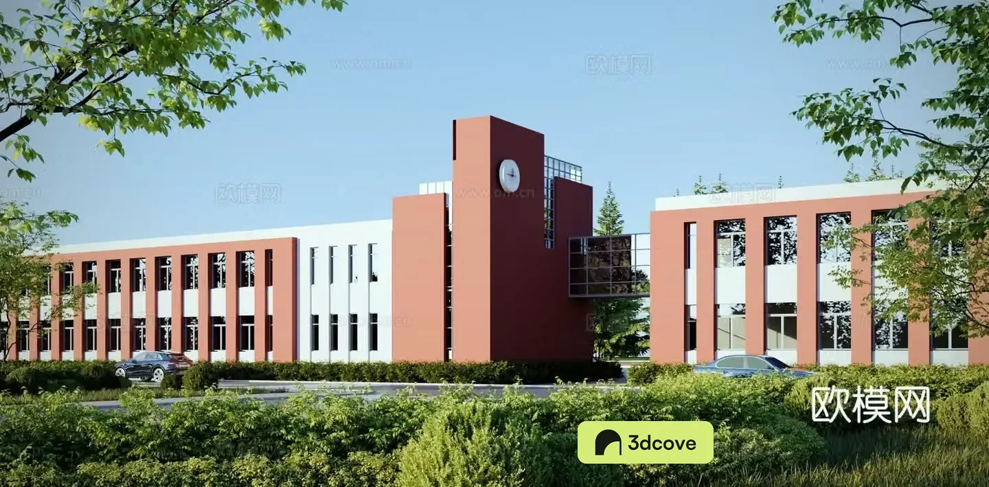 Modern school building