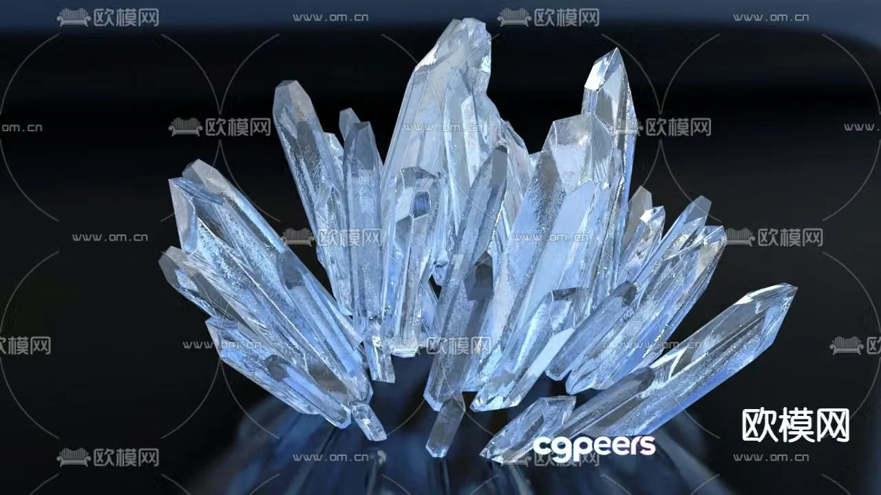 gemstone natural crystal crystal 3d model