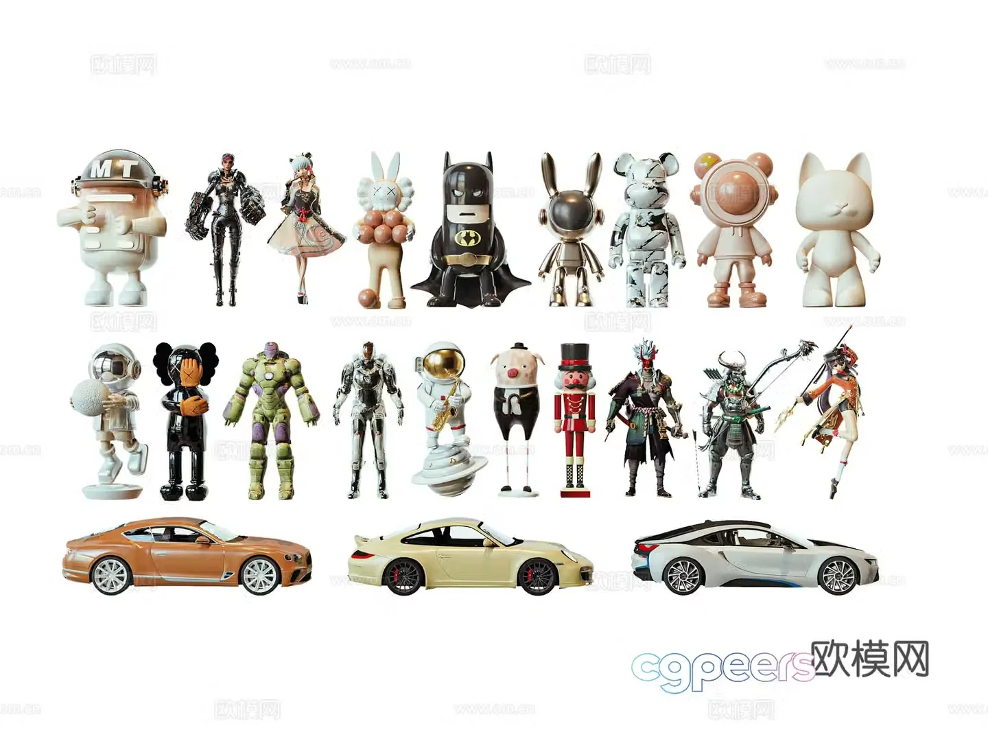 Modern Toy Figure Doll 3D Model