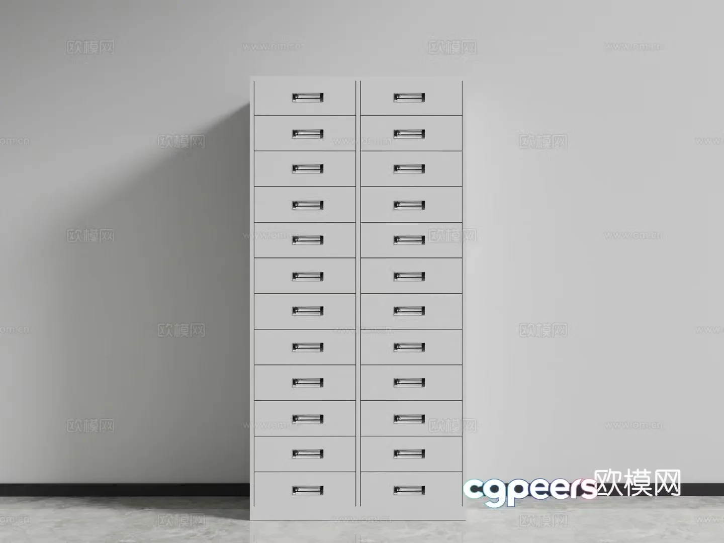 Modern filing cabinet filing cabinet information cabinet 3d model