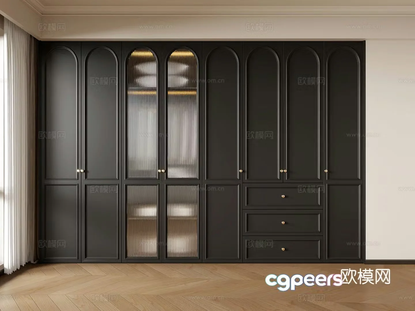 french wardrobe wardrobe 3d model