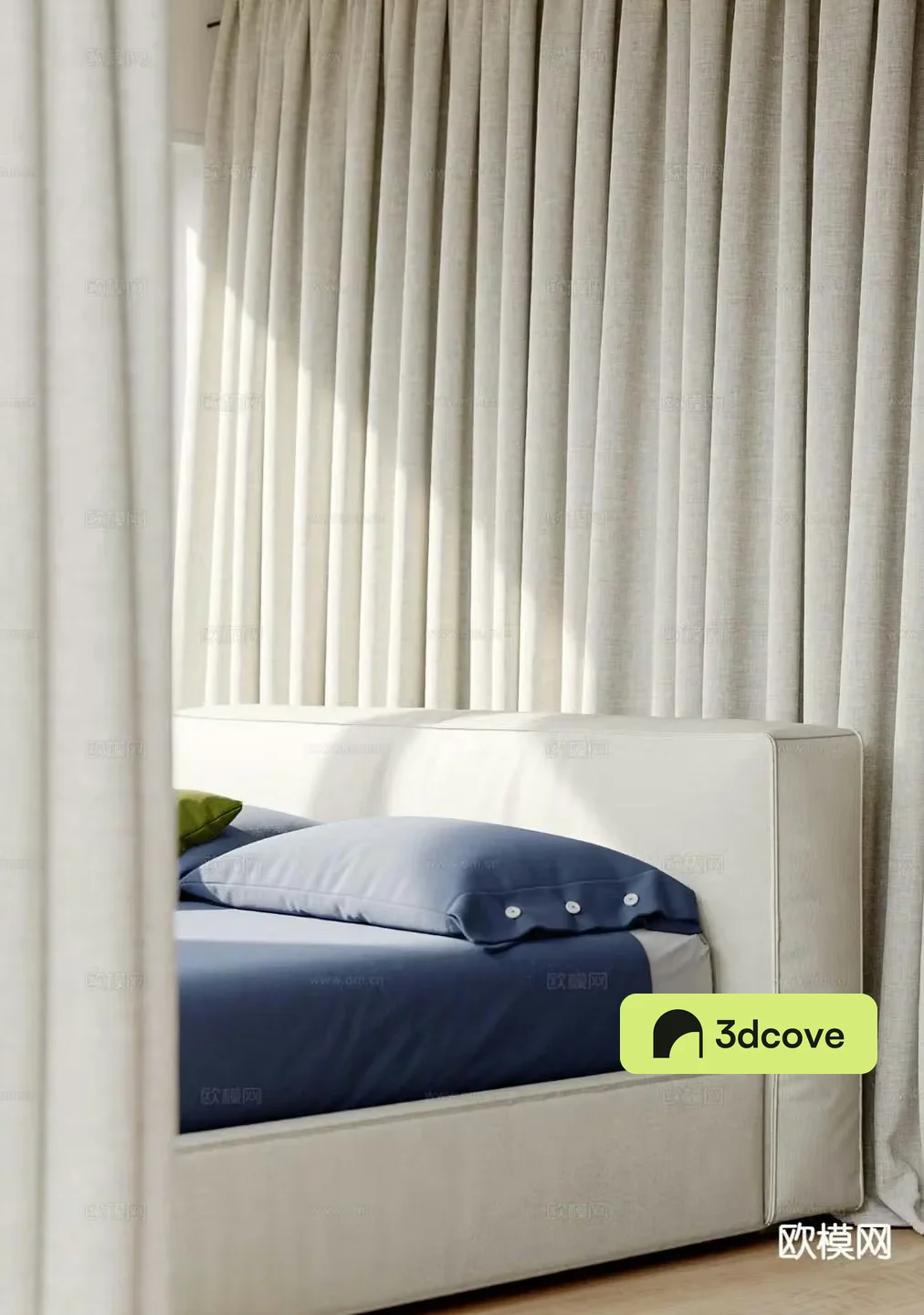 Modern double bed