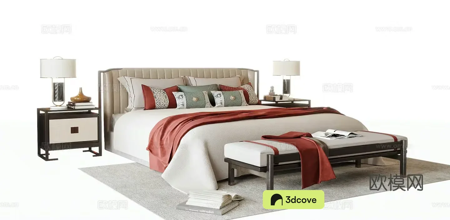 New Chinese style double bed