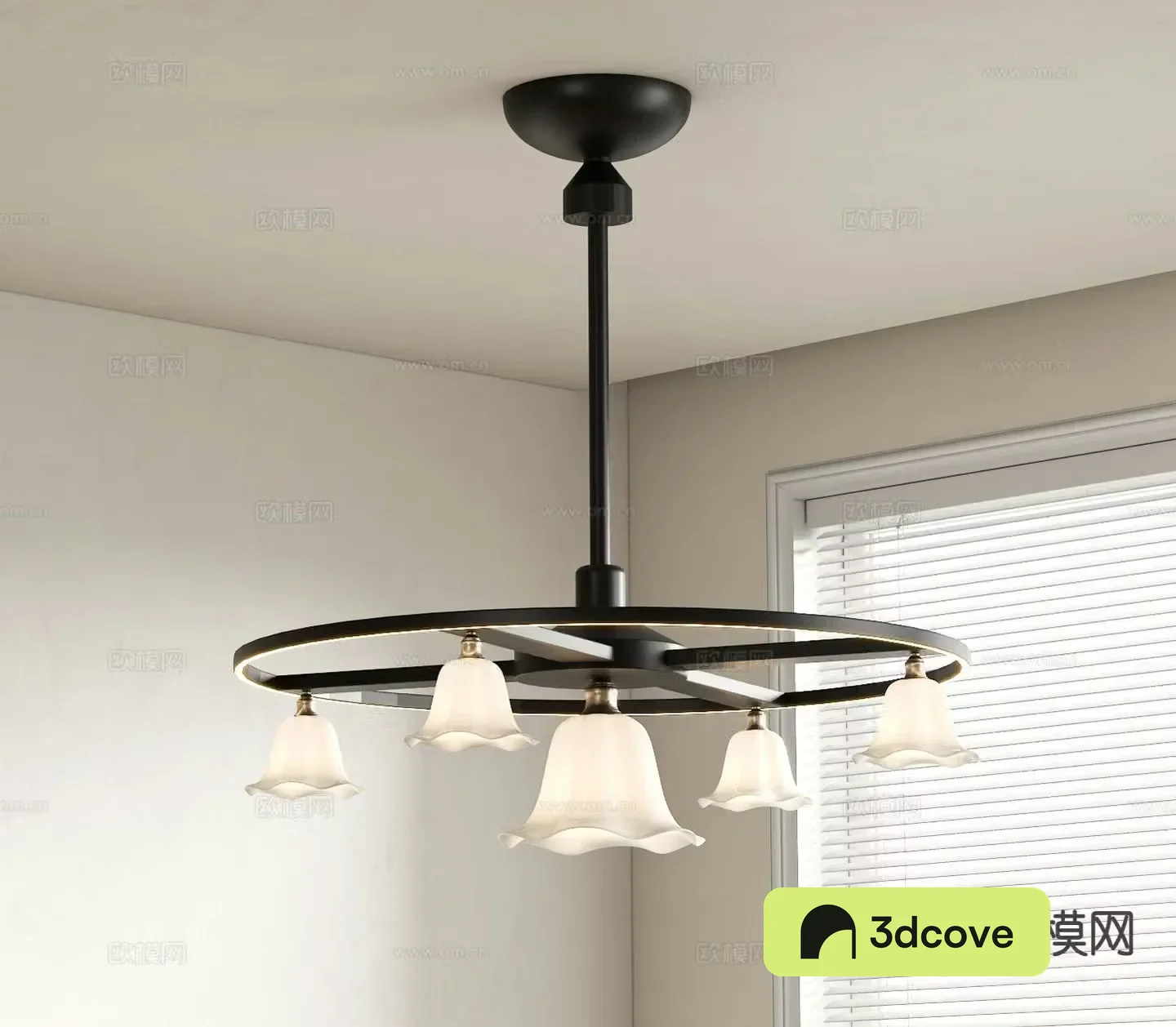 French retro chandelier