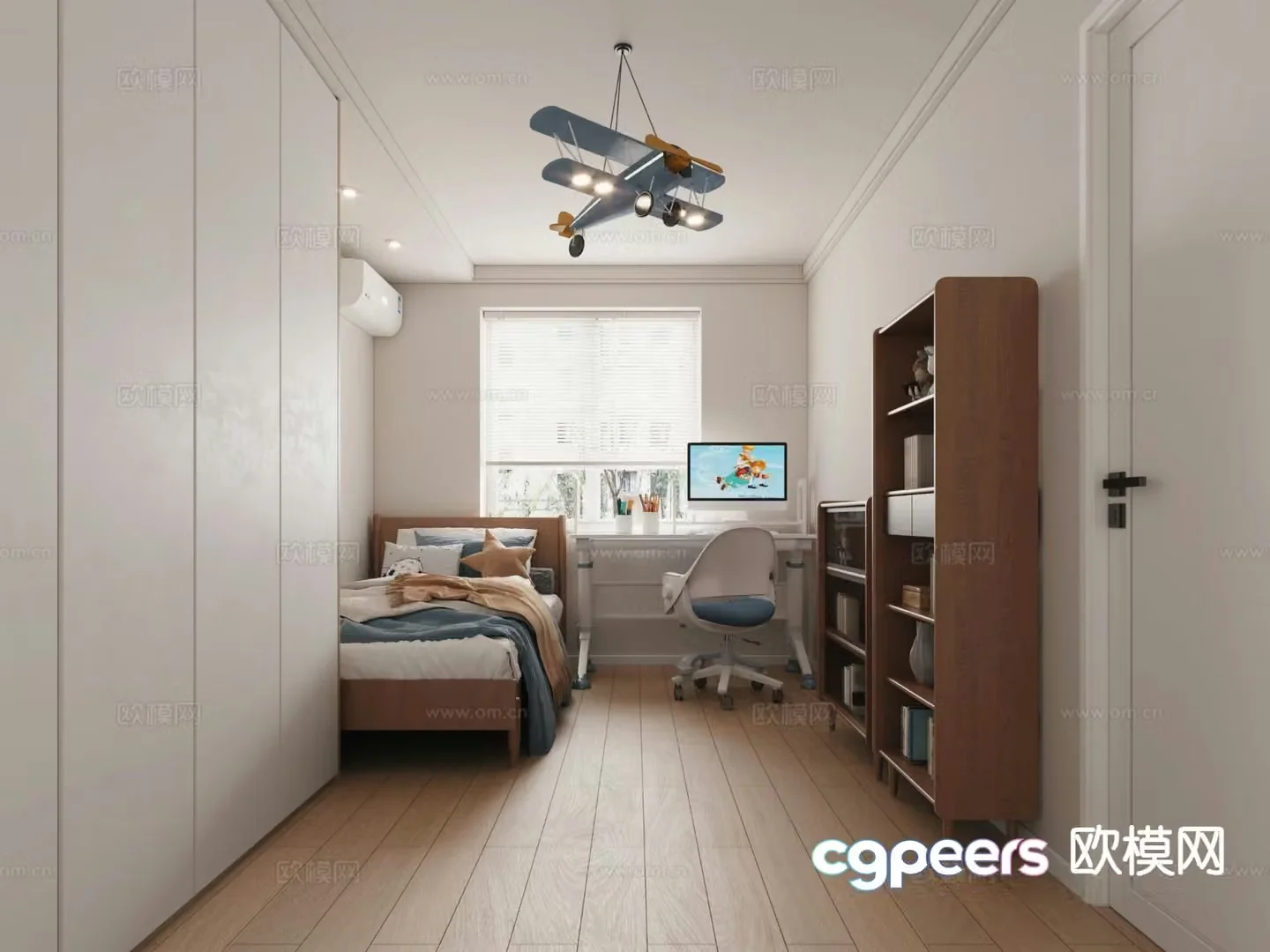 Modern children’s room boy’s room kid’s room 3d model