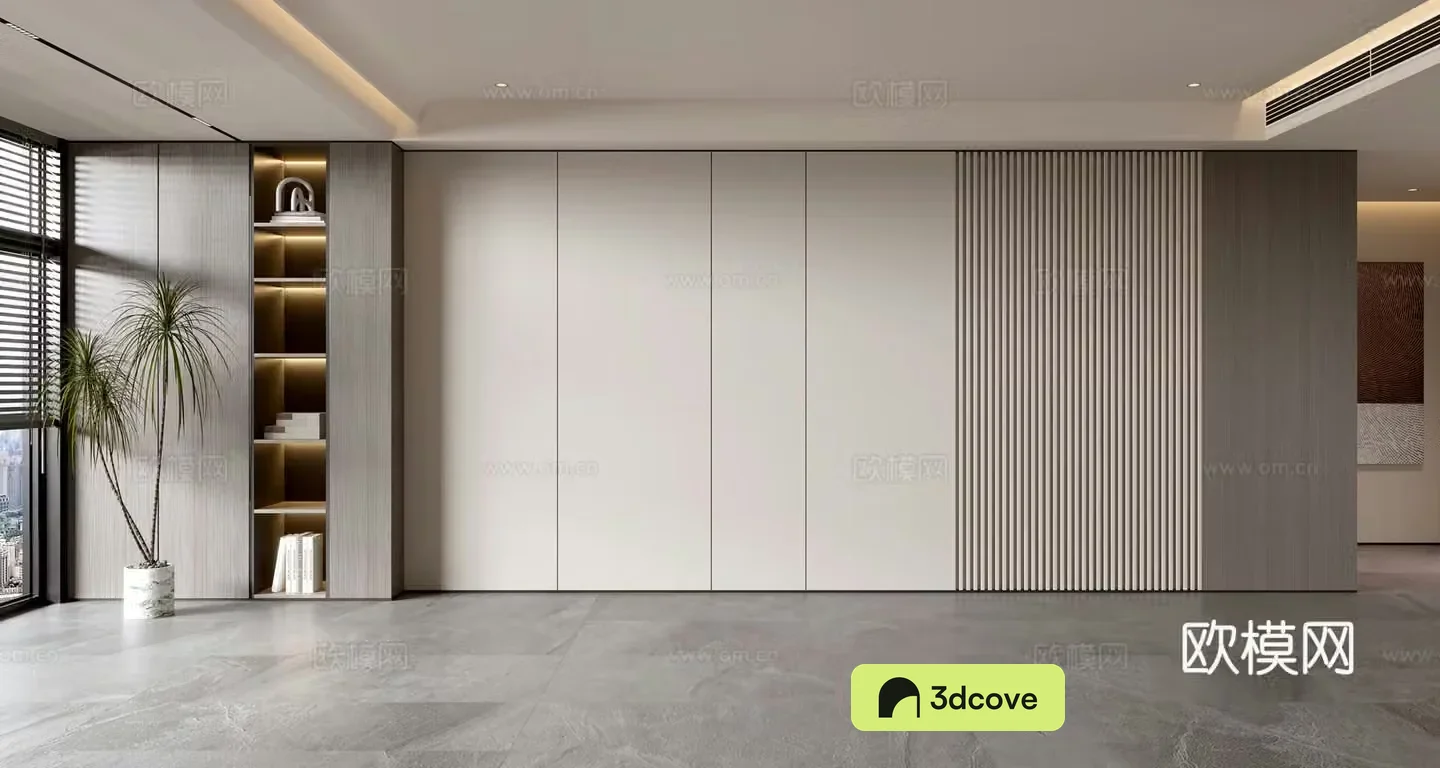 Italian sofa background wall
