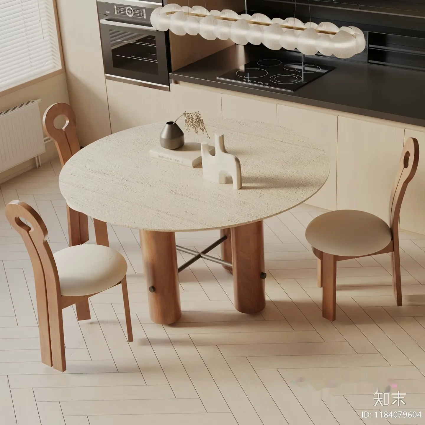Modern Kitchen Dining Area 3D Model – 2187 – VRAY Render