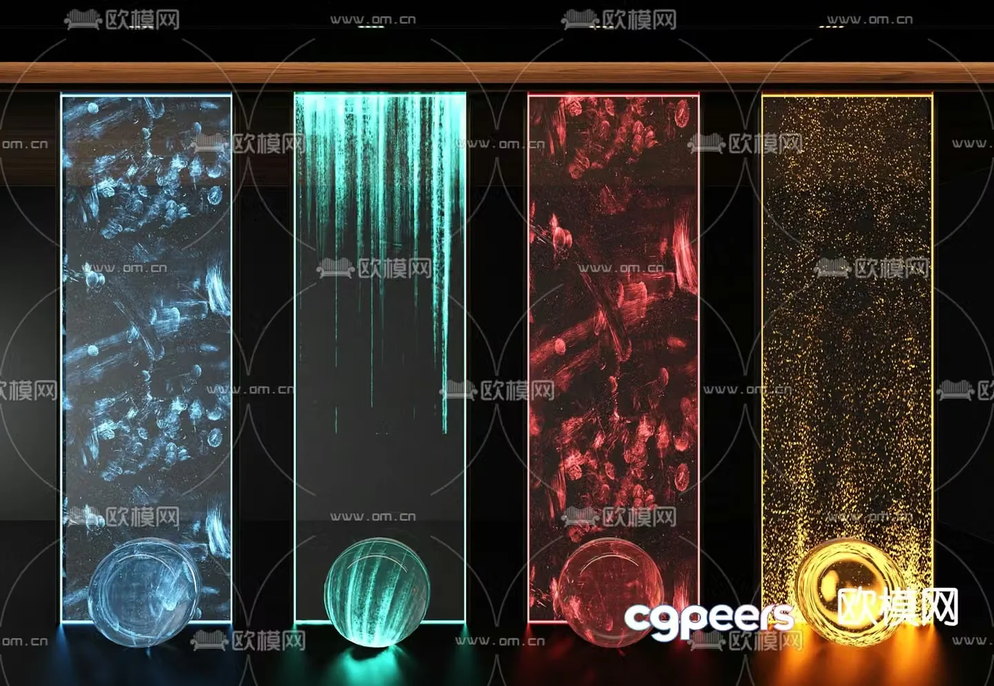Luminous glass plate Translucent glass plate Acrylic translucent plate 3D model
