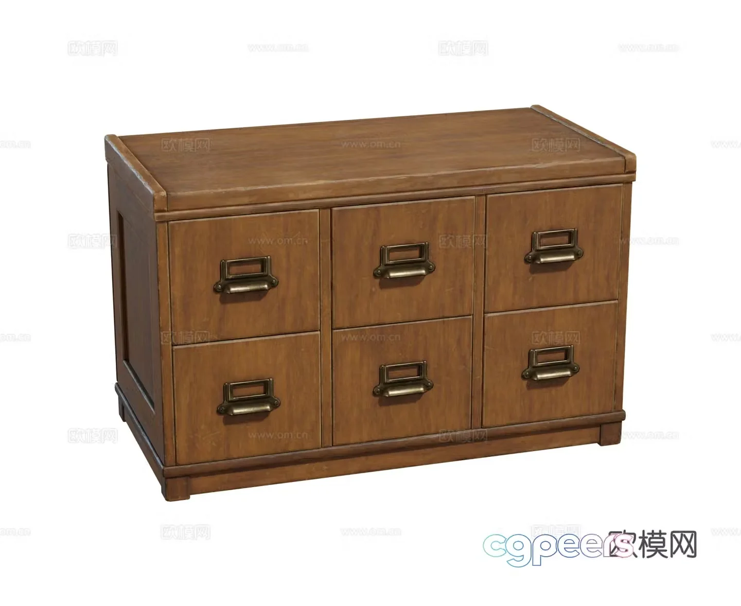 Chinese style New Chinese style Retro wood Chinese style New Chinese style Replica drawer Wooden cabinet Solid wood furniture combination 3D model